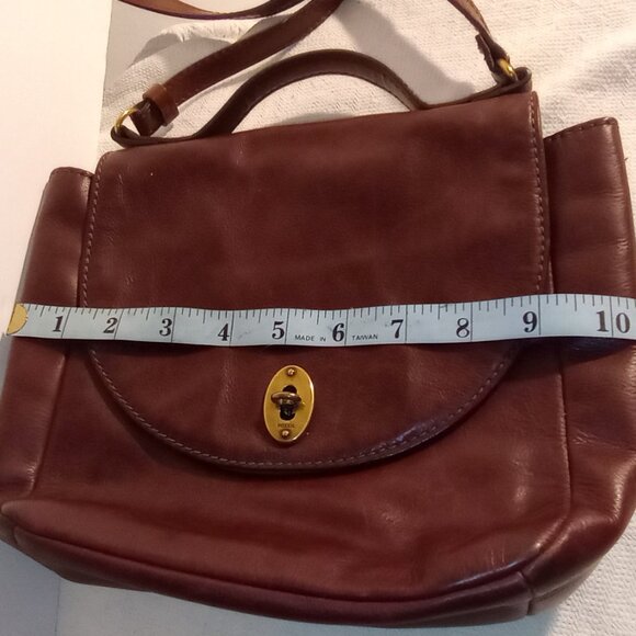 Vintage Fossil Cowhide Leather Brown Purse - Picture 6 of 15